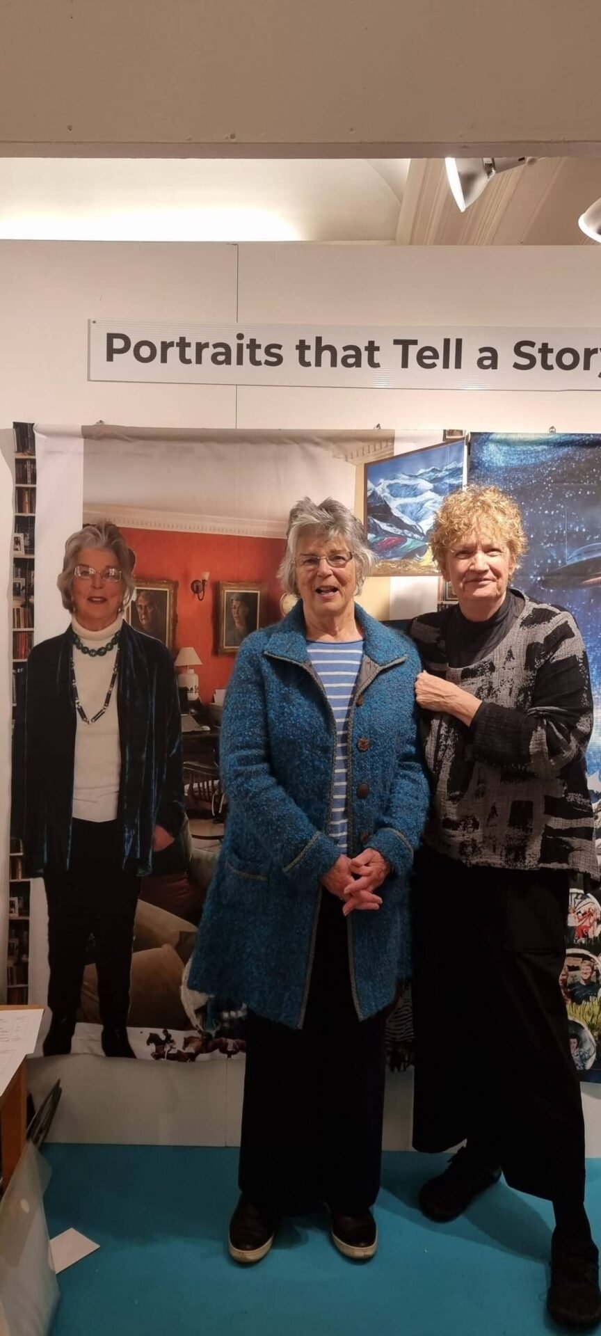 MR sees her portrait at show