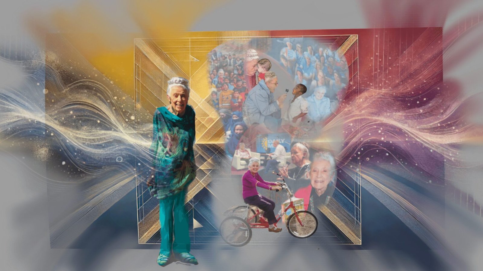 portrait of Gladys McCarey at 103