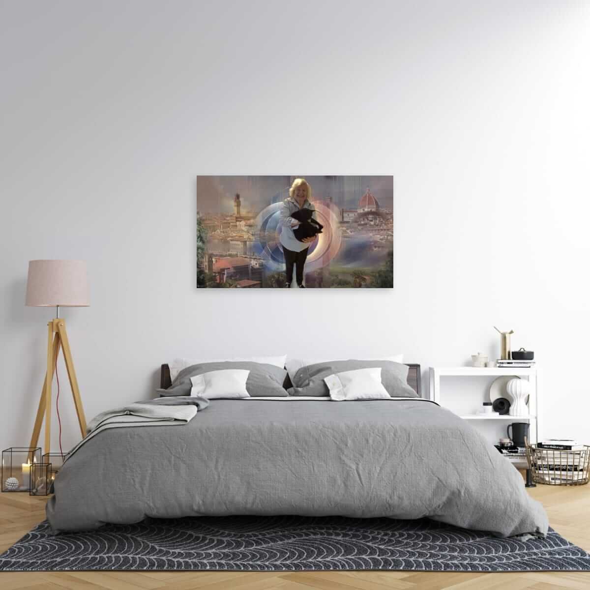 small w/o frame on canvas